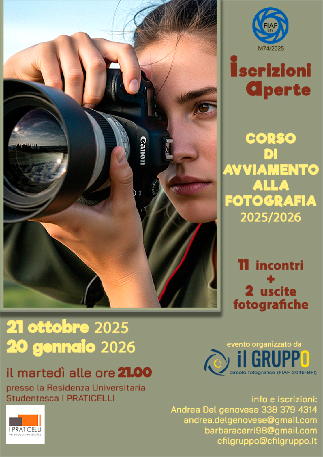 Corso di avviamento alla Fotografia